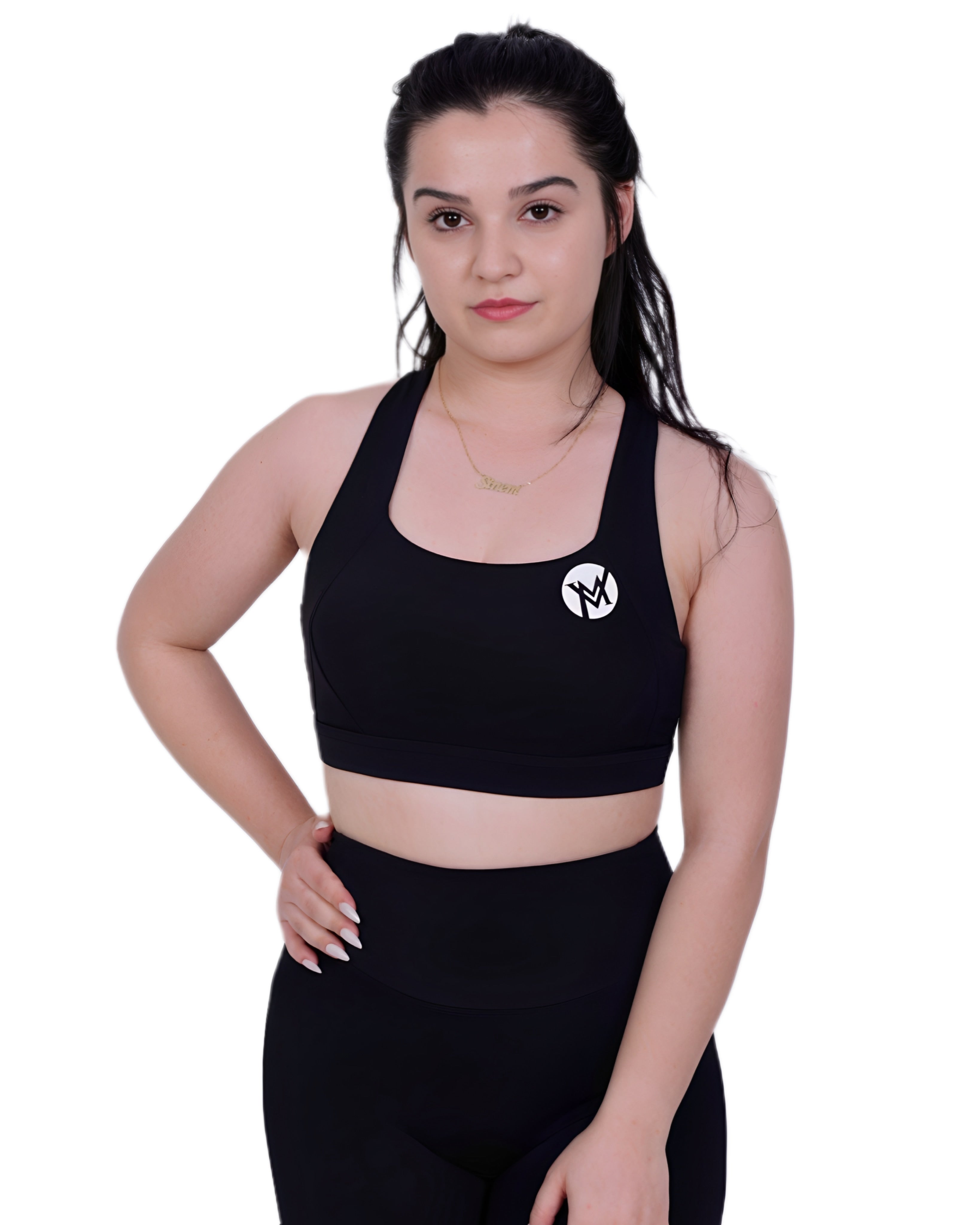 Zip into Motion Activewear Top – Black | Luxe High-Waist Leggings, Sports Bra & Zip Jacket for Women