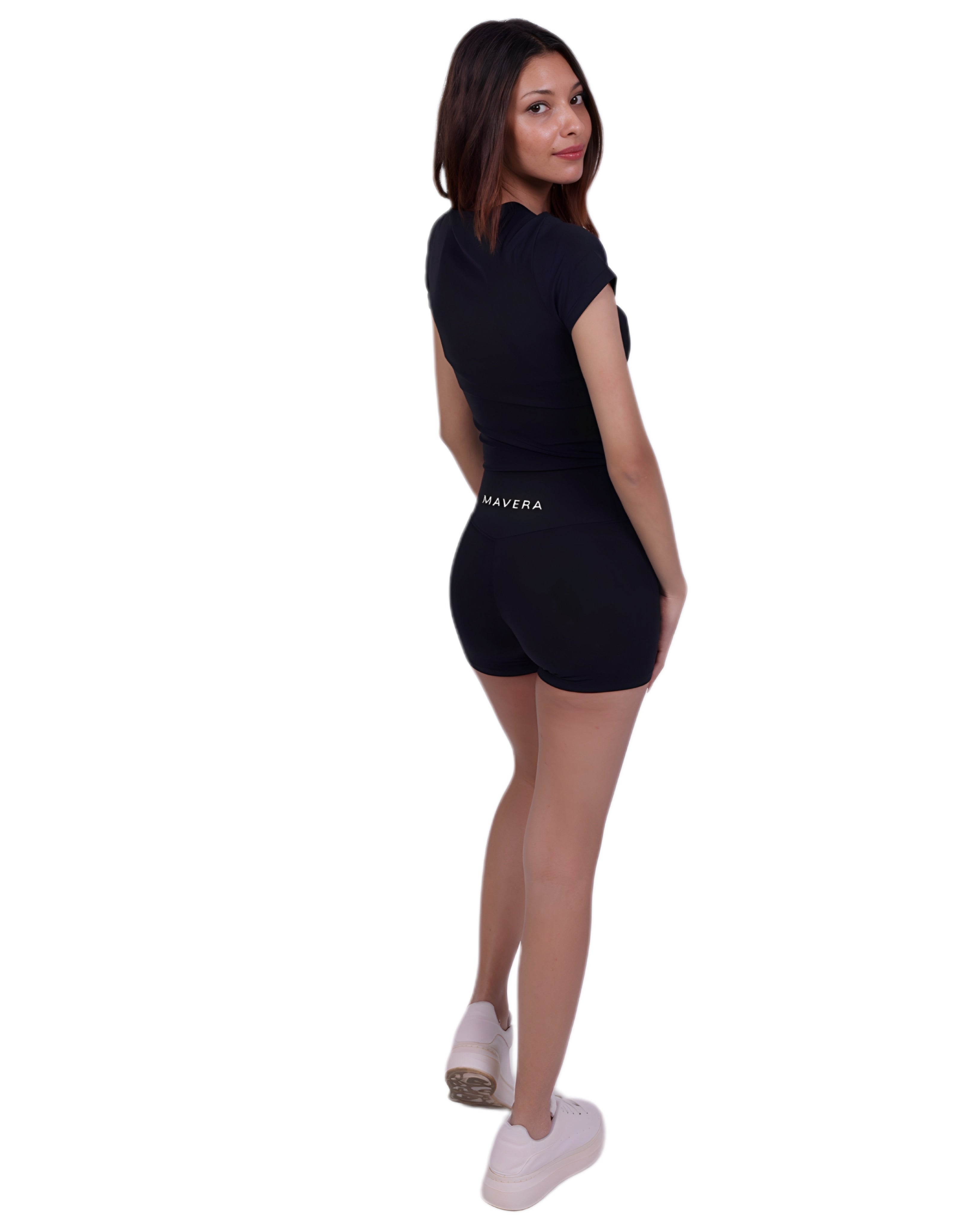 Second Skin Black Short – Soft, Sculpting & Sweat-Wicking Fit for Bold Athleisure & Everyday Movement
