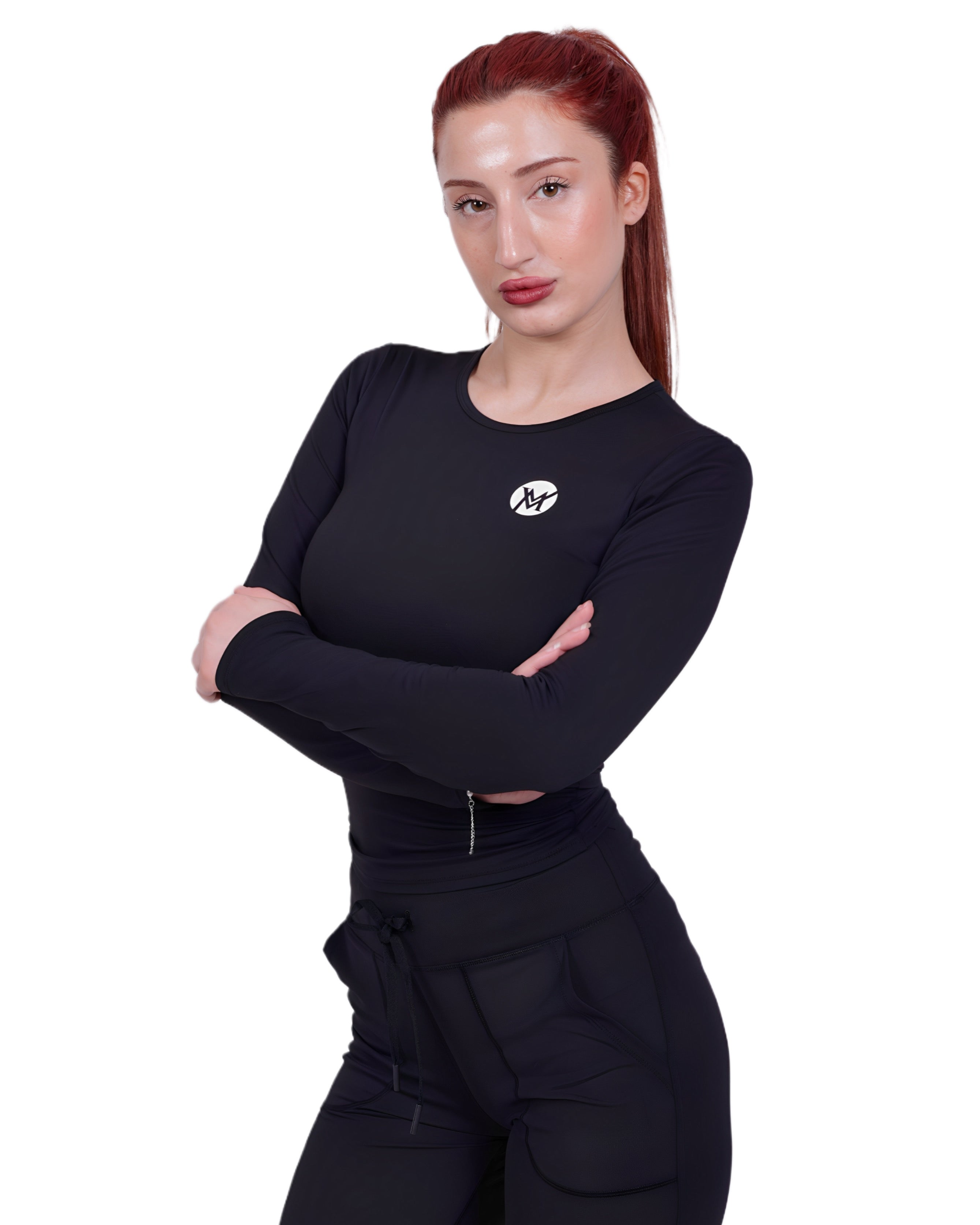Flow Soul Activewear Top – Black | Seamless Luxury for Yoga, Fitness & Everyday Athleisure
