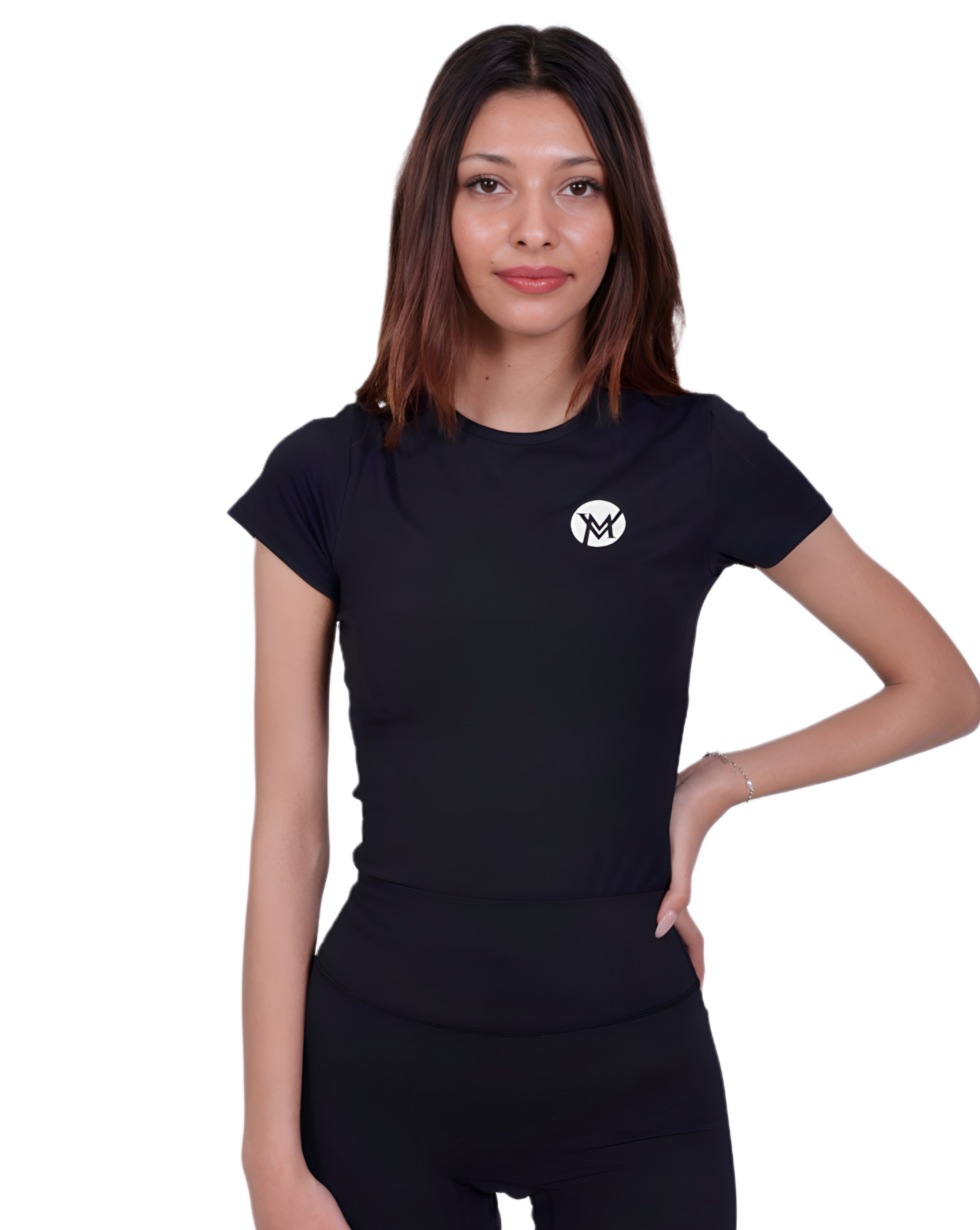 Second Skin Black T-Shirt – Soft, Sculpting & Sweat-Wicking Fit for Bold Athleisure & Everyday Movement