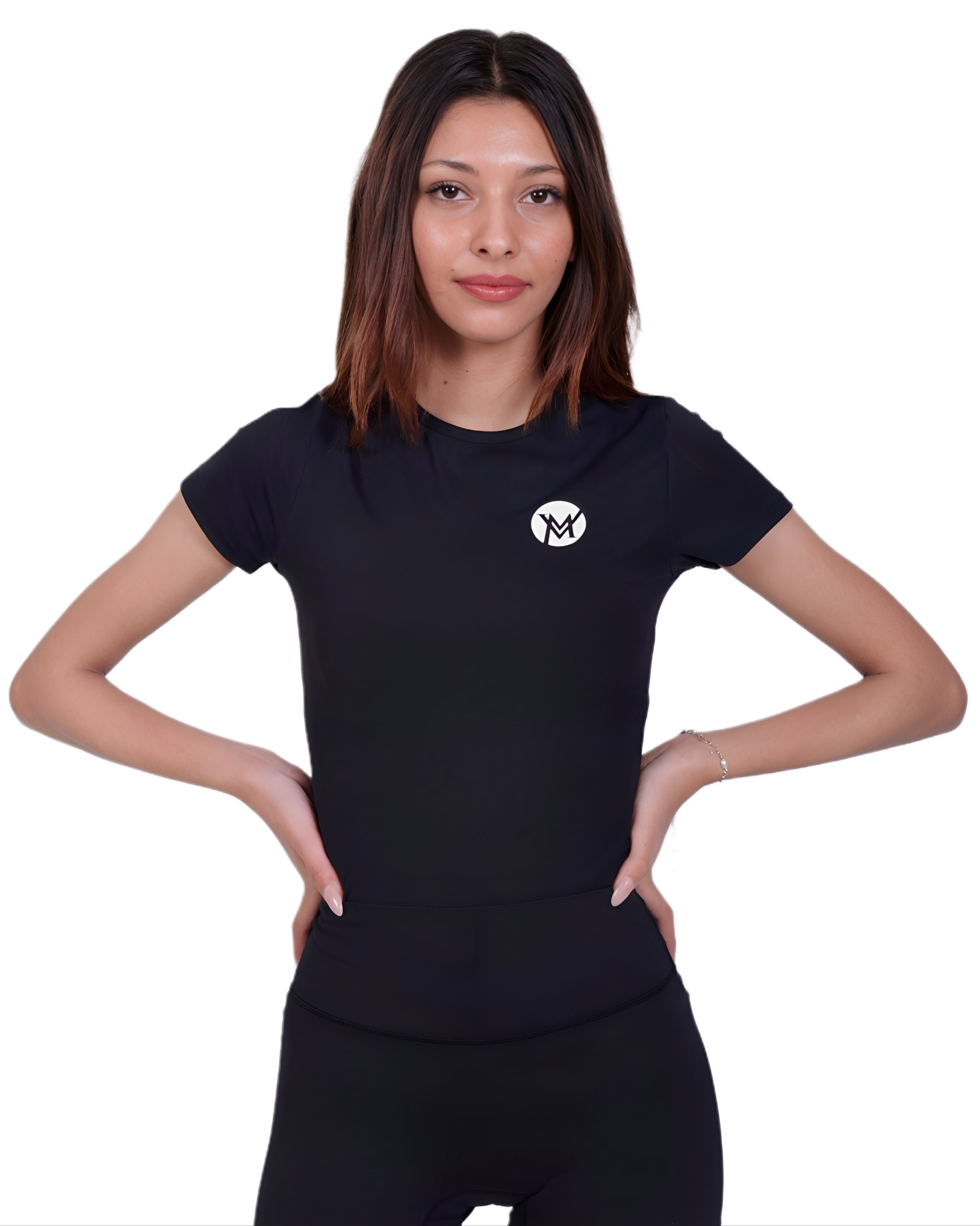 Second Skin Black T-Shirt – Soft, Sculpting & Sweat-Wicking Fit for Bold Athleisure & Everyday Movement