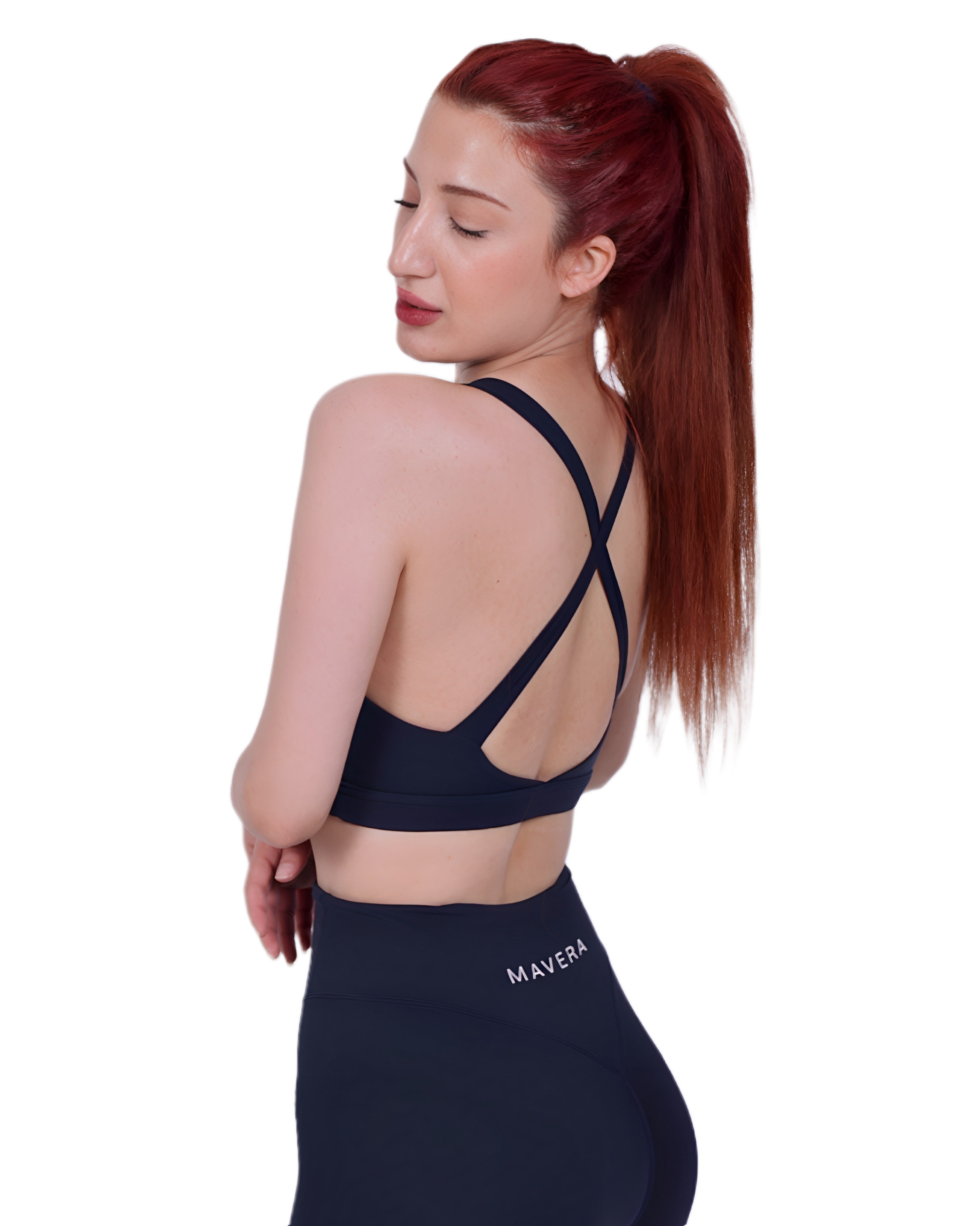 Zip into Motion – Activewear Top (Navy Blue)