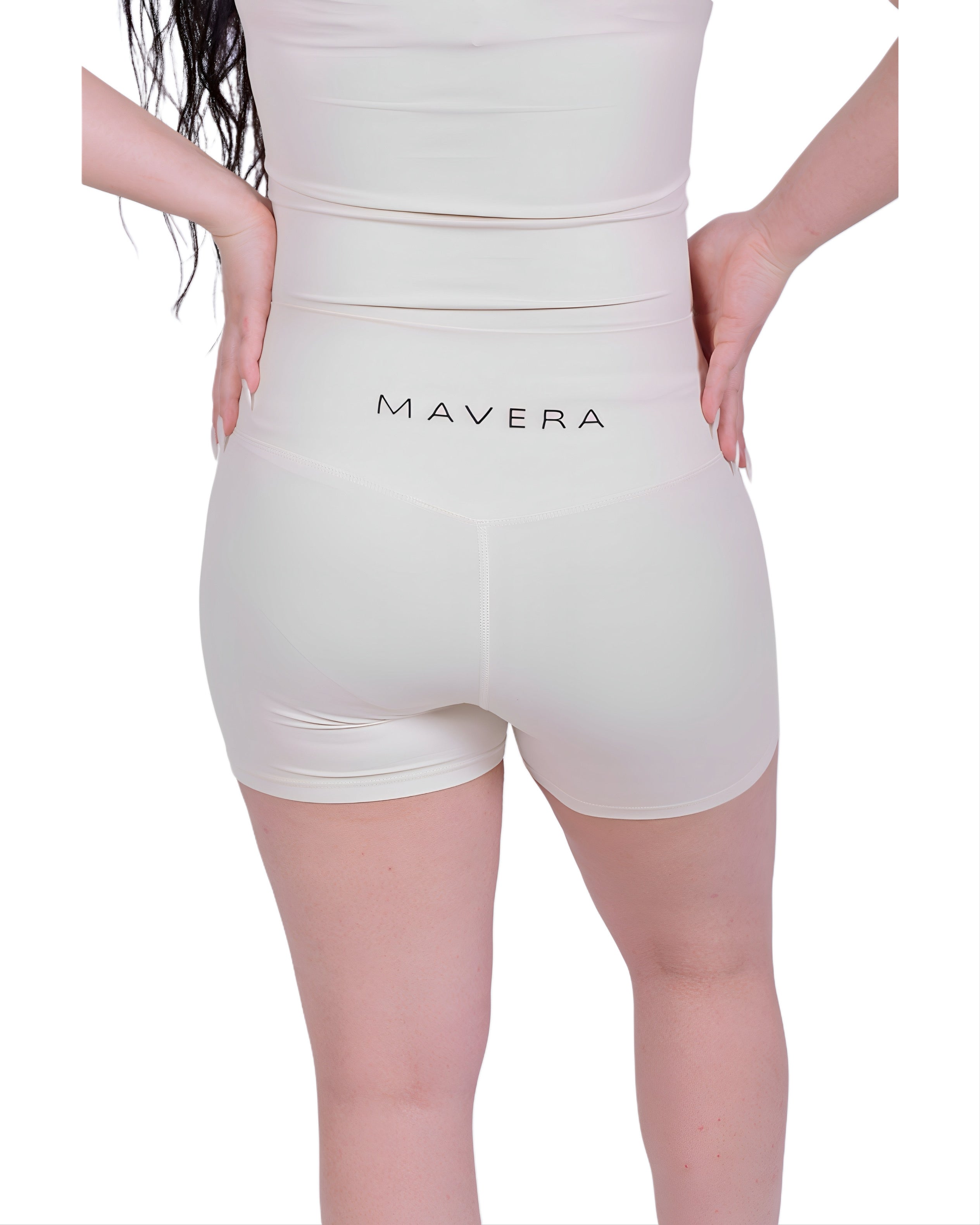 Second Skin Ivory Short – Soft, Sculpting & Sweat-Wicking Fit for Bold Athleisure & Everyday Movement