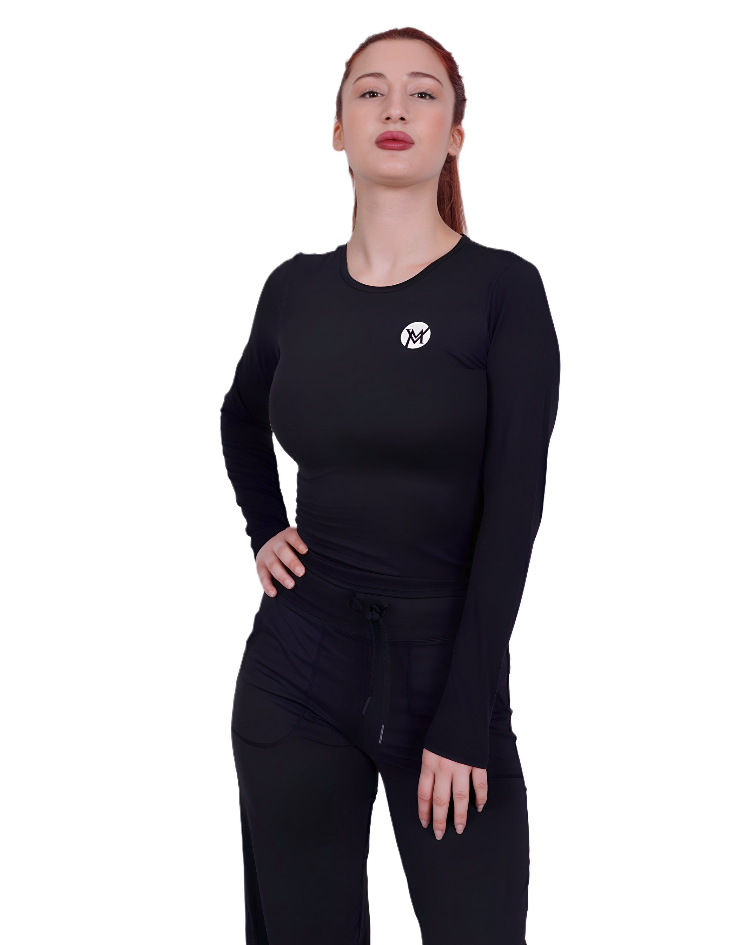 Flow Soul Activewear Top – Black | Seamless Luxury for Yoga, Fitness & Everyday Athleisure