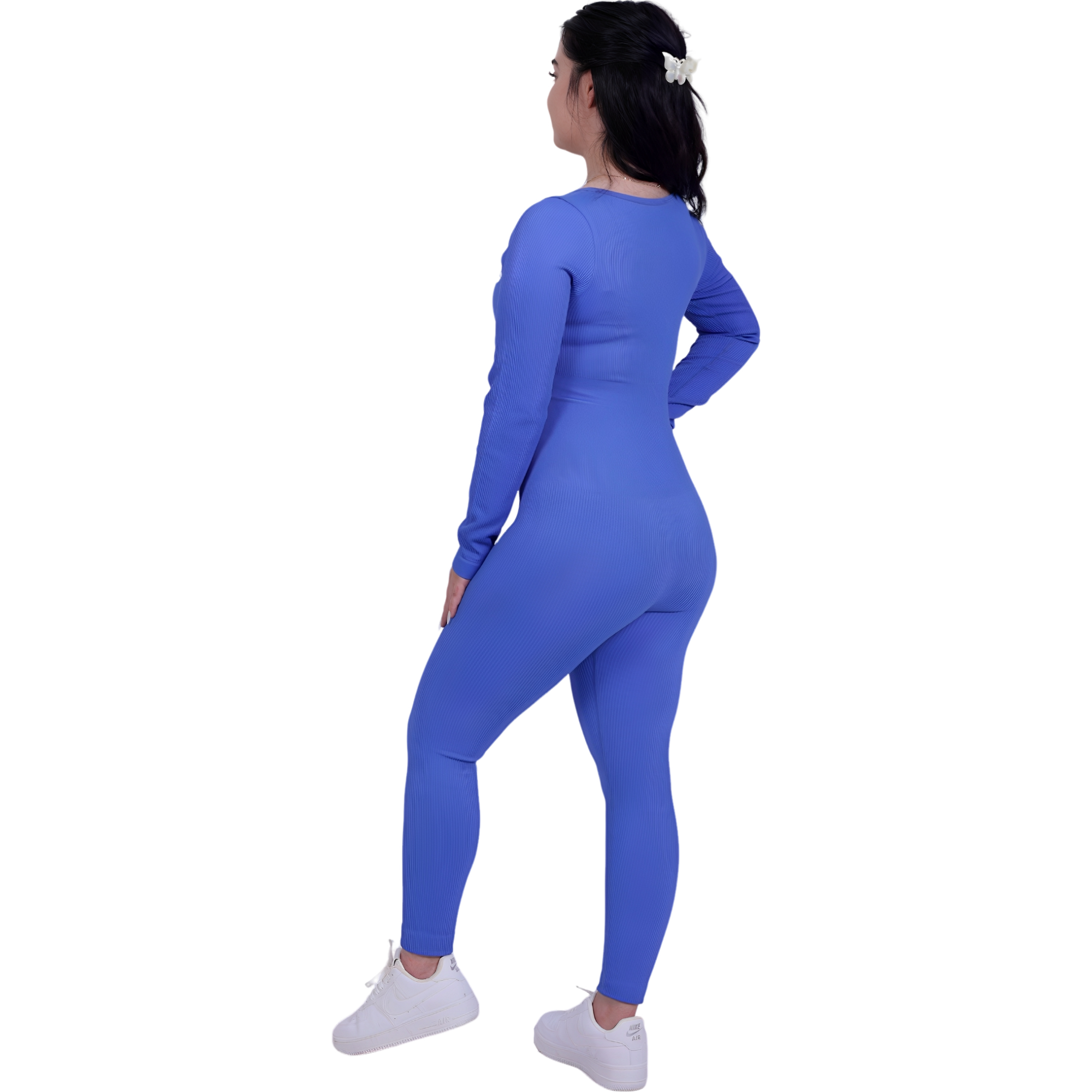 Tone Suite Activewear Top – Sky Blue | Ribbed, Sculpting Tank for Women | Breathable & Effortlessly Chic
