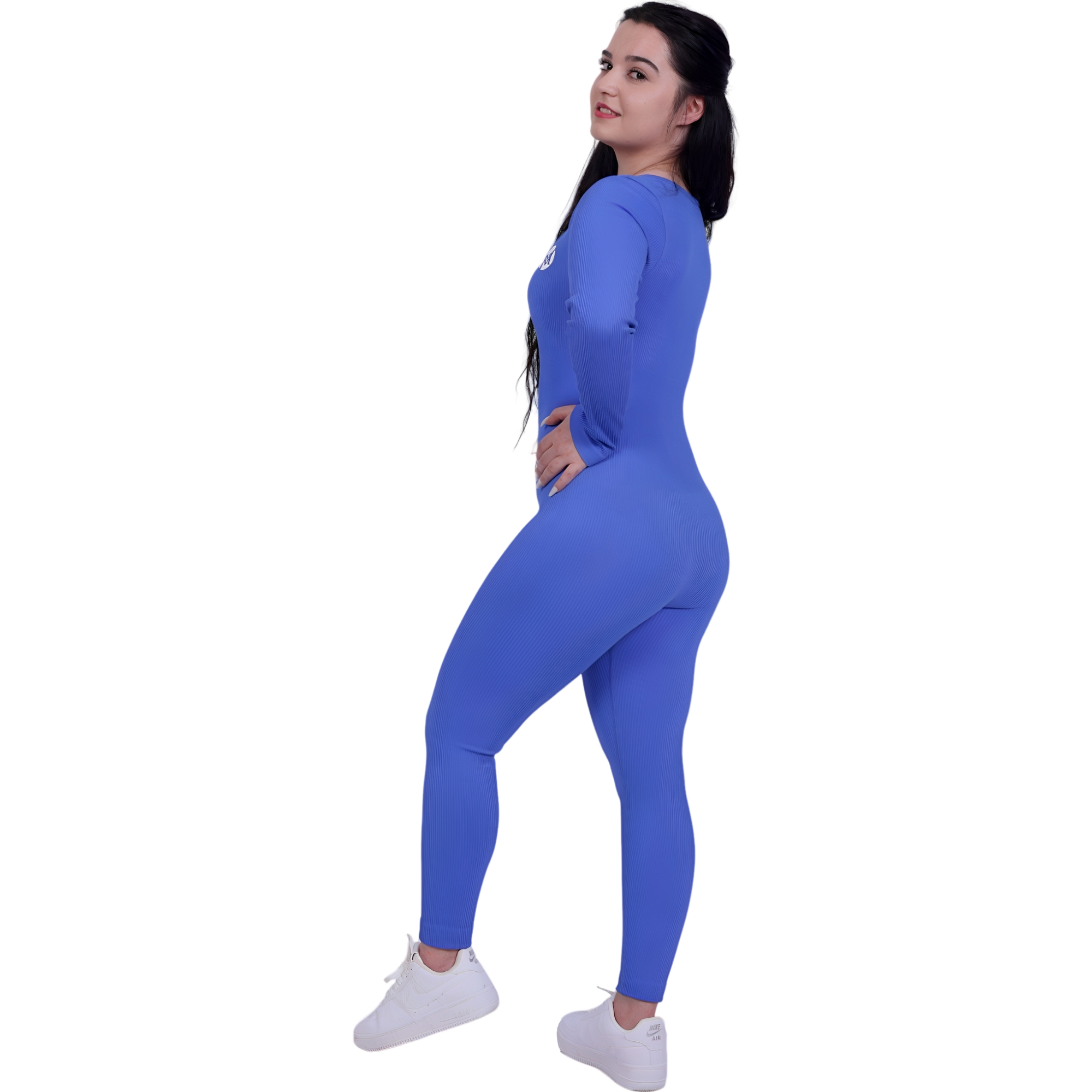 Tone Suite Activewear Top – Sky Blue | Ribbed, Sculpting Tank for Women | Breathable & Effortlessly Chic