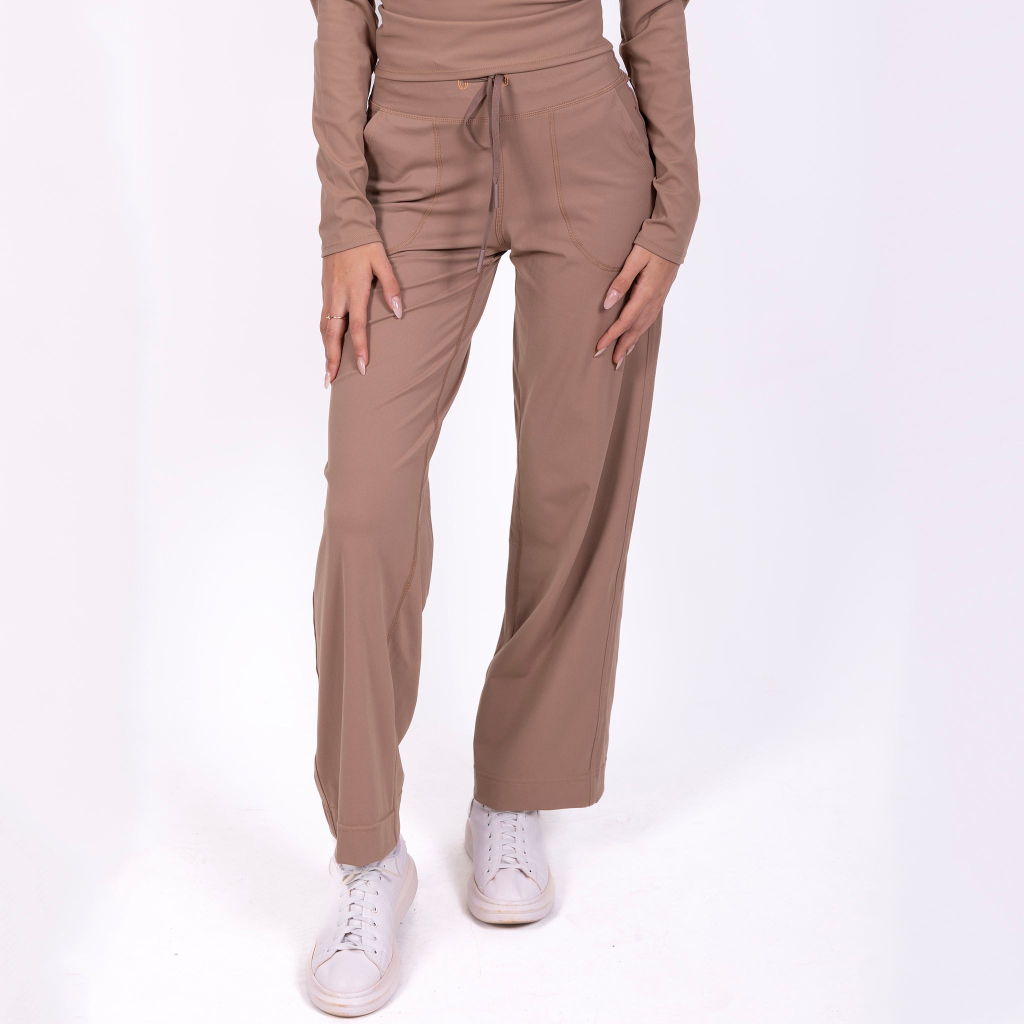 Flow Soul Activewear Top – Brown | Seamless, Sustainable & Sculpting Comfort for Yoga & Fitness