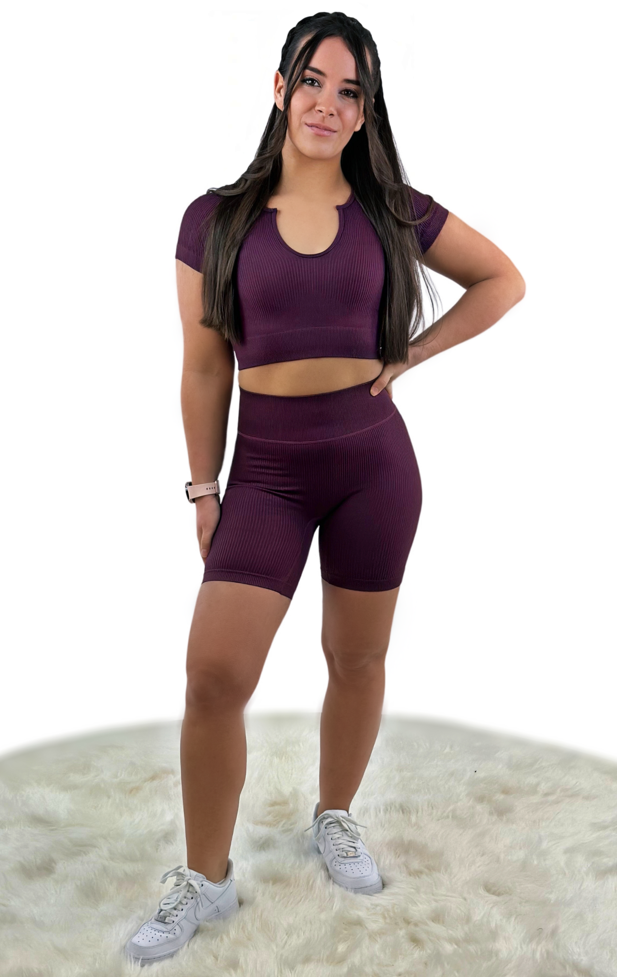 Stamina Sport Top – Purple Red | Sculpting, Sustainable Activewear for Empowered Movement & Bold Style