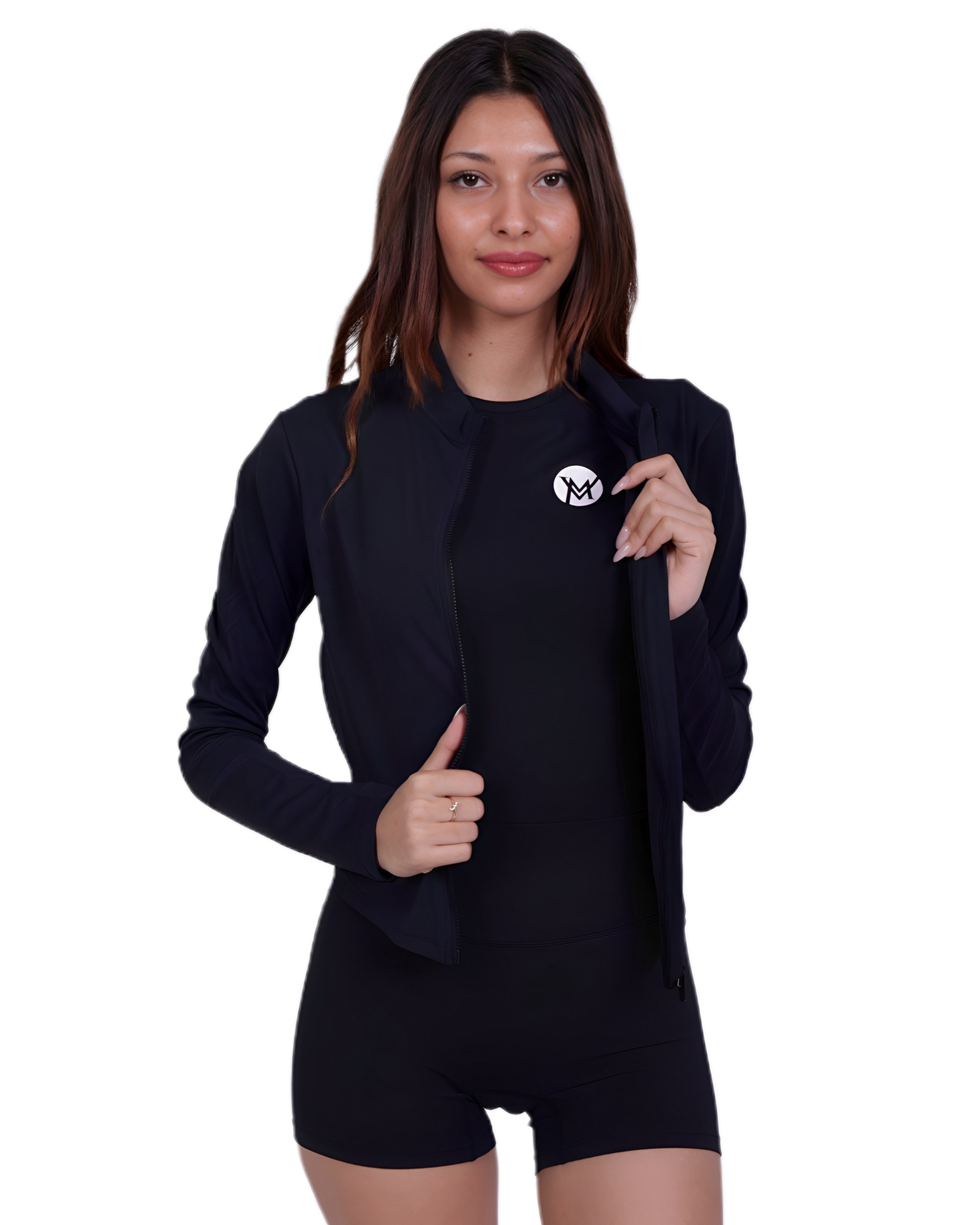 Second Skin Black Jacket – Soft, Sculpting & Sweat-Wicking Fit for Bold Athleisure & Everyday Movement