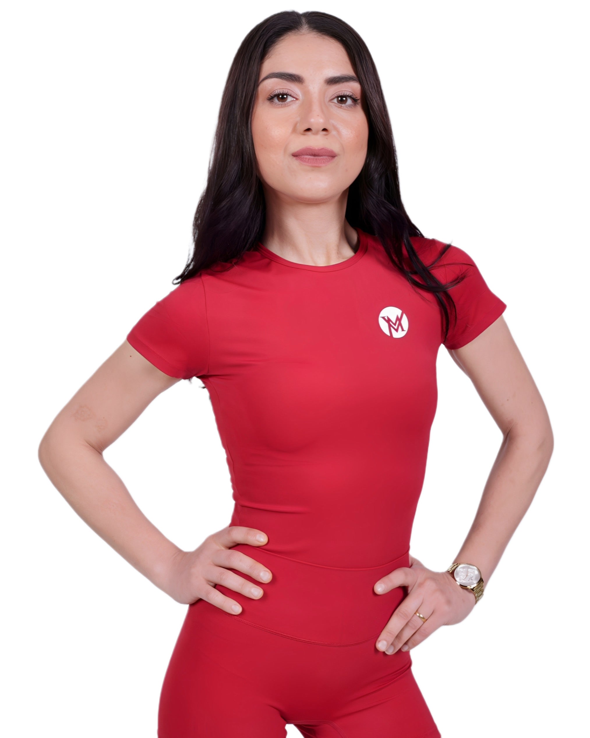 Second Skin Red T-Shirt – Soft, Sculpting & Sweat-Wicking Fit for Bold Athleisure & Everyday Movement