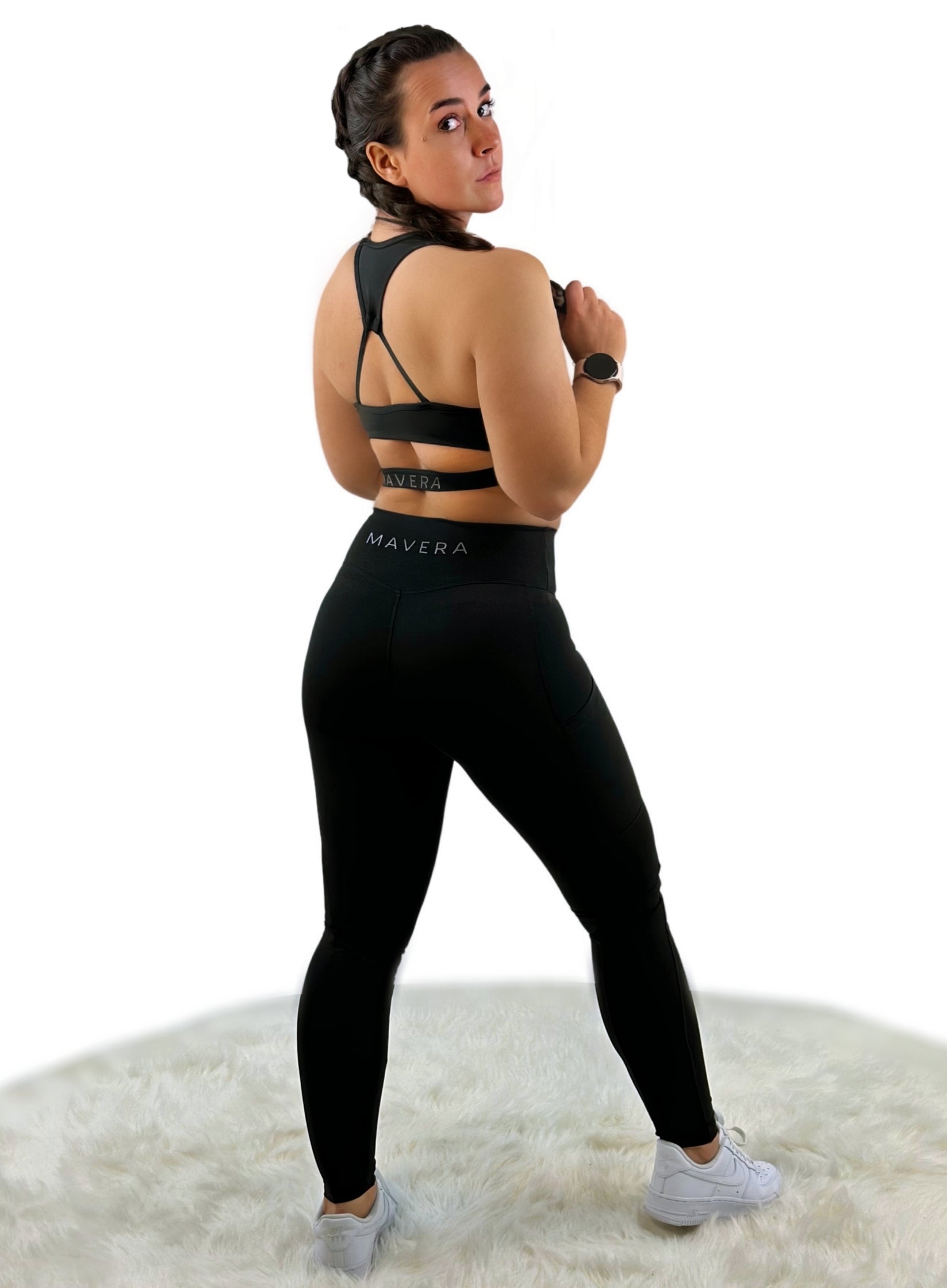 Shalina 3D Striped Seamless Legging – Black | Sculpting, Breathable &amp; Eco-Luxe Activewea