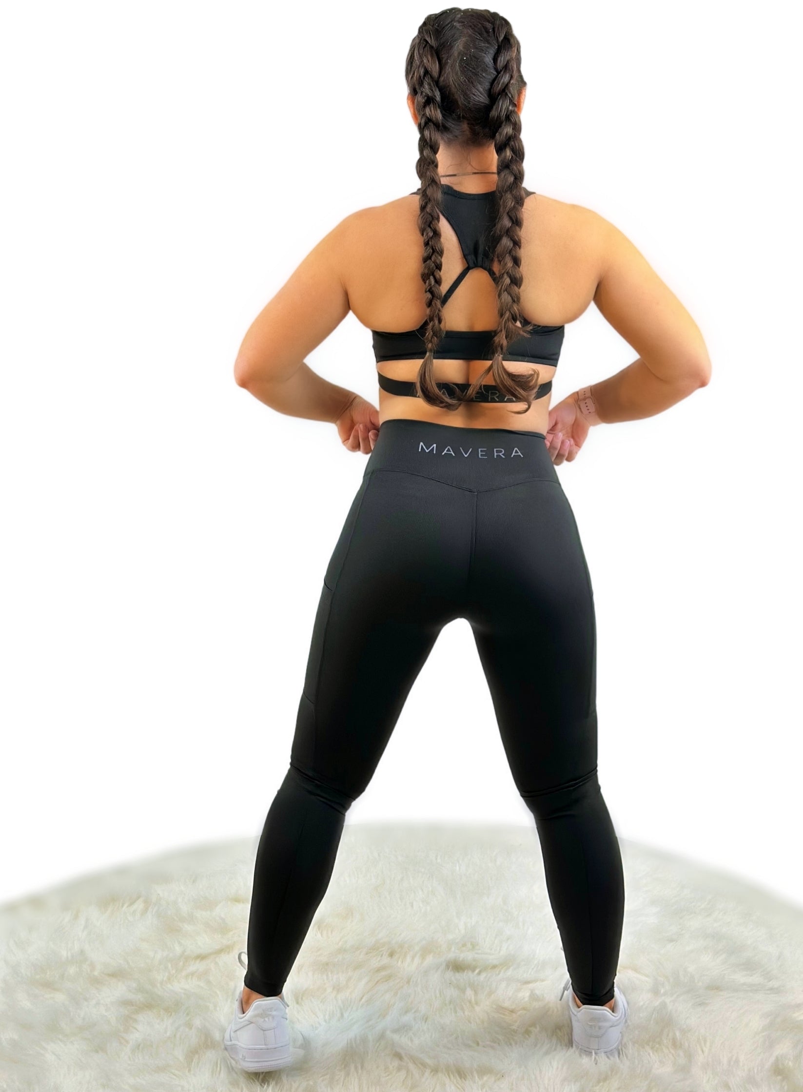 Shalina 3D Striped Seamless Legging – Black | Sculpting, Breathable &amp; Eco-Luxe Activewea
