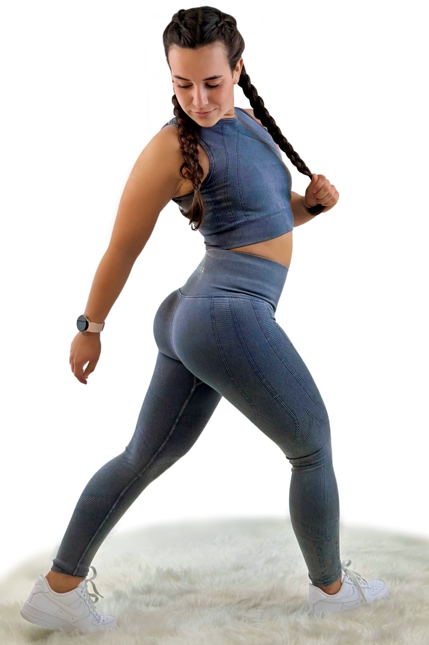 Stealth High Waist Legging – Navy | Seamless, Sculpting Activewear for Sleek Support &amp; Everyday Performance