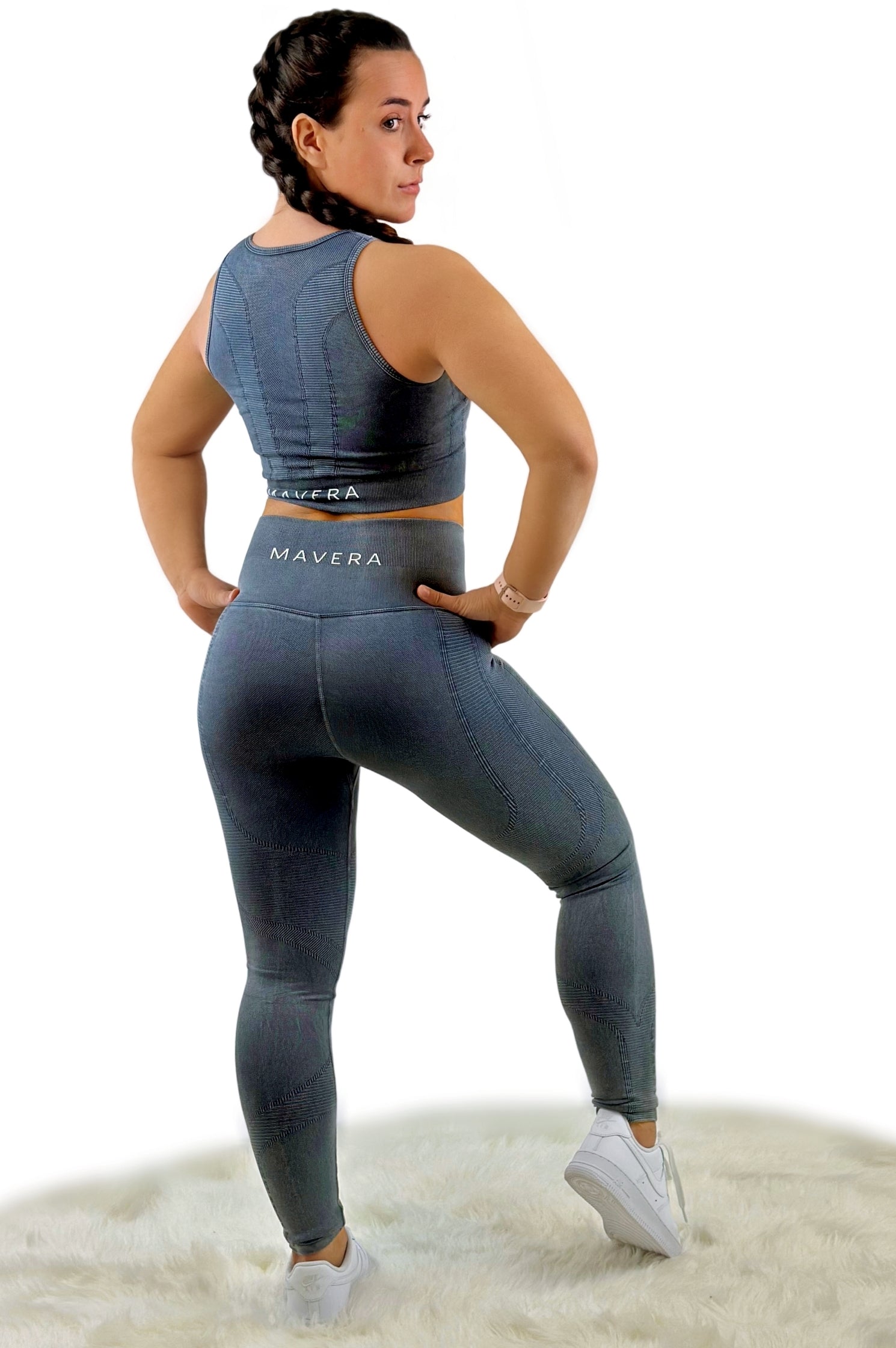 Stealth High Waist Legging – Navy | Seamless, Sculpting Activewear for Sleek Support &amp; Everyday Performance