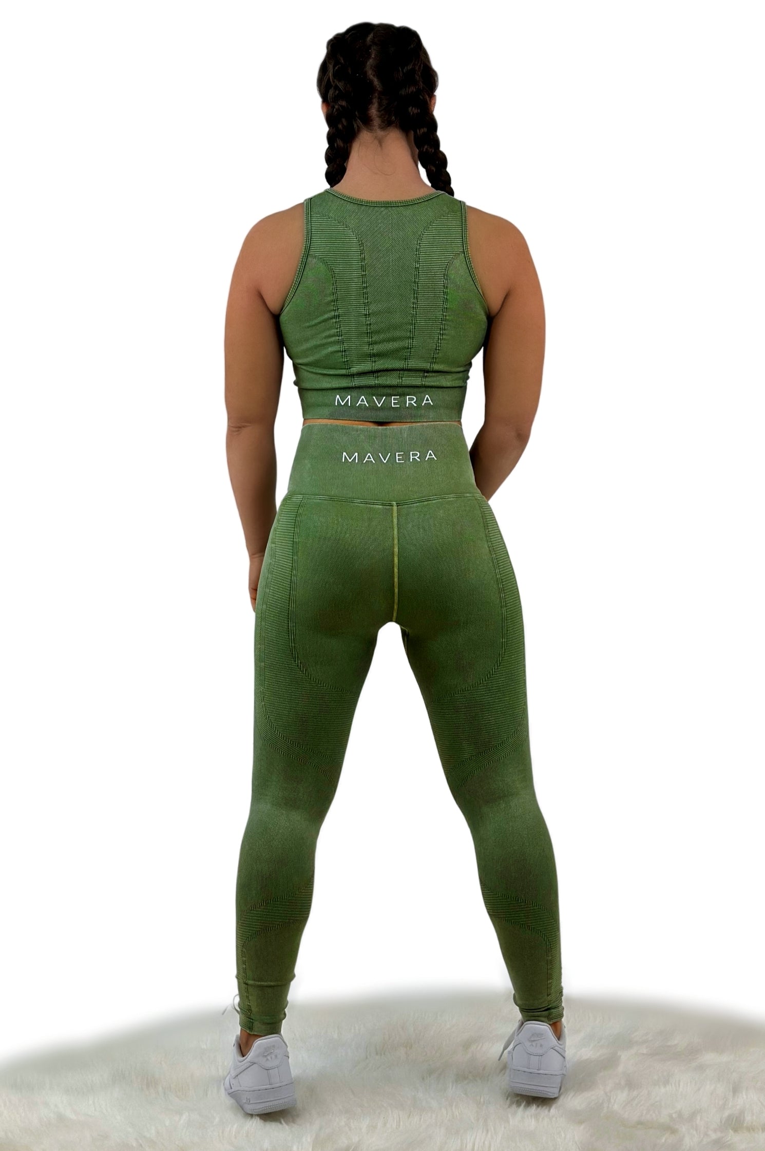 Stealth High Waist Legging – Green | Seamless, Breathable, Quick-Dry Activewear for Yoga &amp; Athleisure