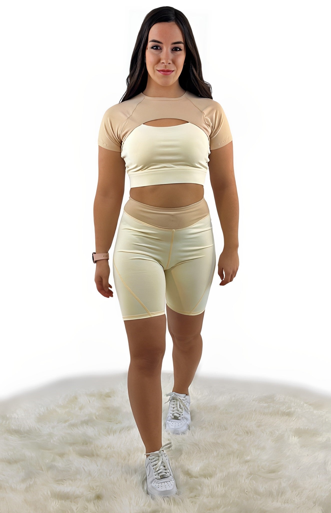 Rara Avis Tight Short – Khaki | Seamless, Sculpting &amp; Breathable Active Shorts for Yoga, Training &amp; Athleisure