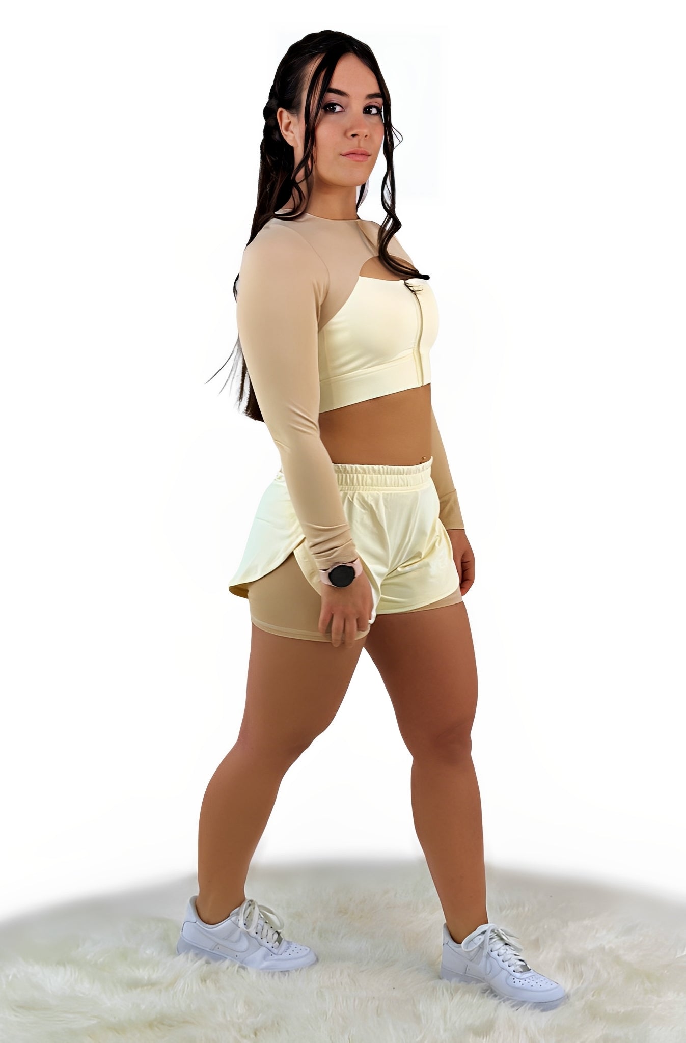 Rara Gear Double Layer Short – Khaki | Lightweight, Breathable &amp; Supportive Active Shorts for Training, Running &amp; Athleisure