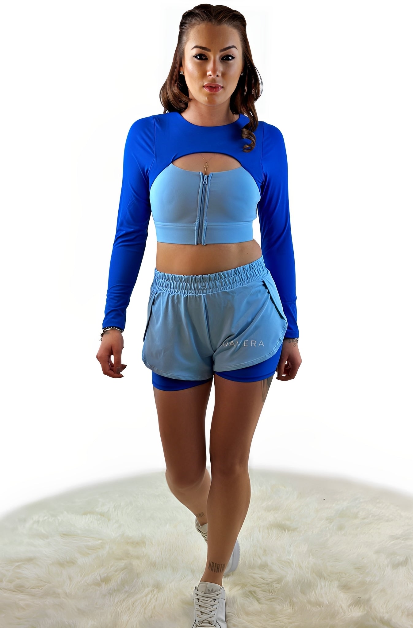 Rara Gear Double Layer Short – Blue | Breathable, Lightweight &amp; Supportive Training Shorts for Running, Fitness &amp; Everyday Movement