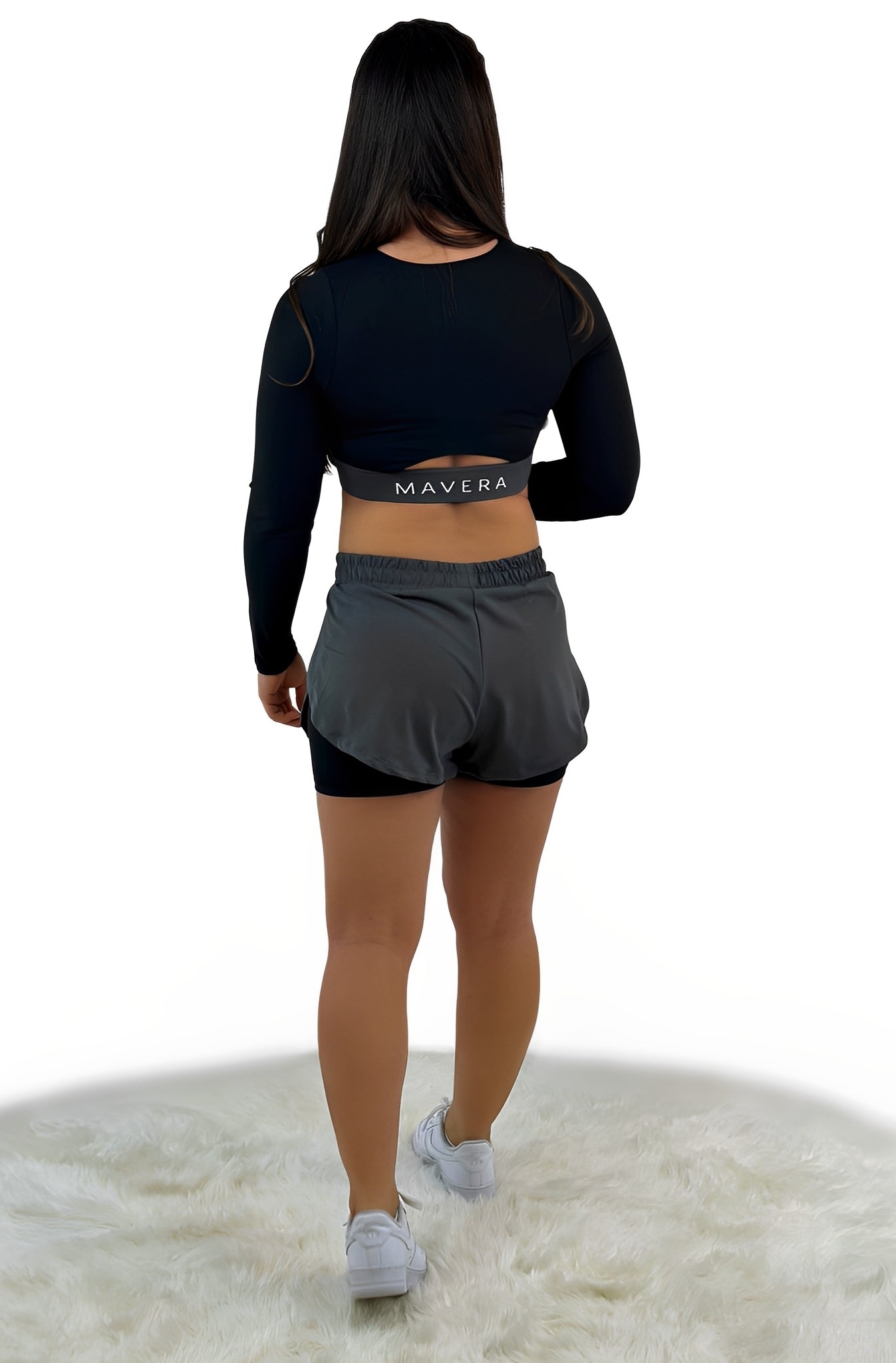 Rara Gear Double Layer Short – Black Gray | Breathable, Lightweight &amp; Supportive Active Shorts for Training, Running &amp; Athleisure