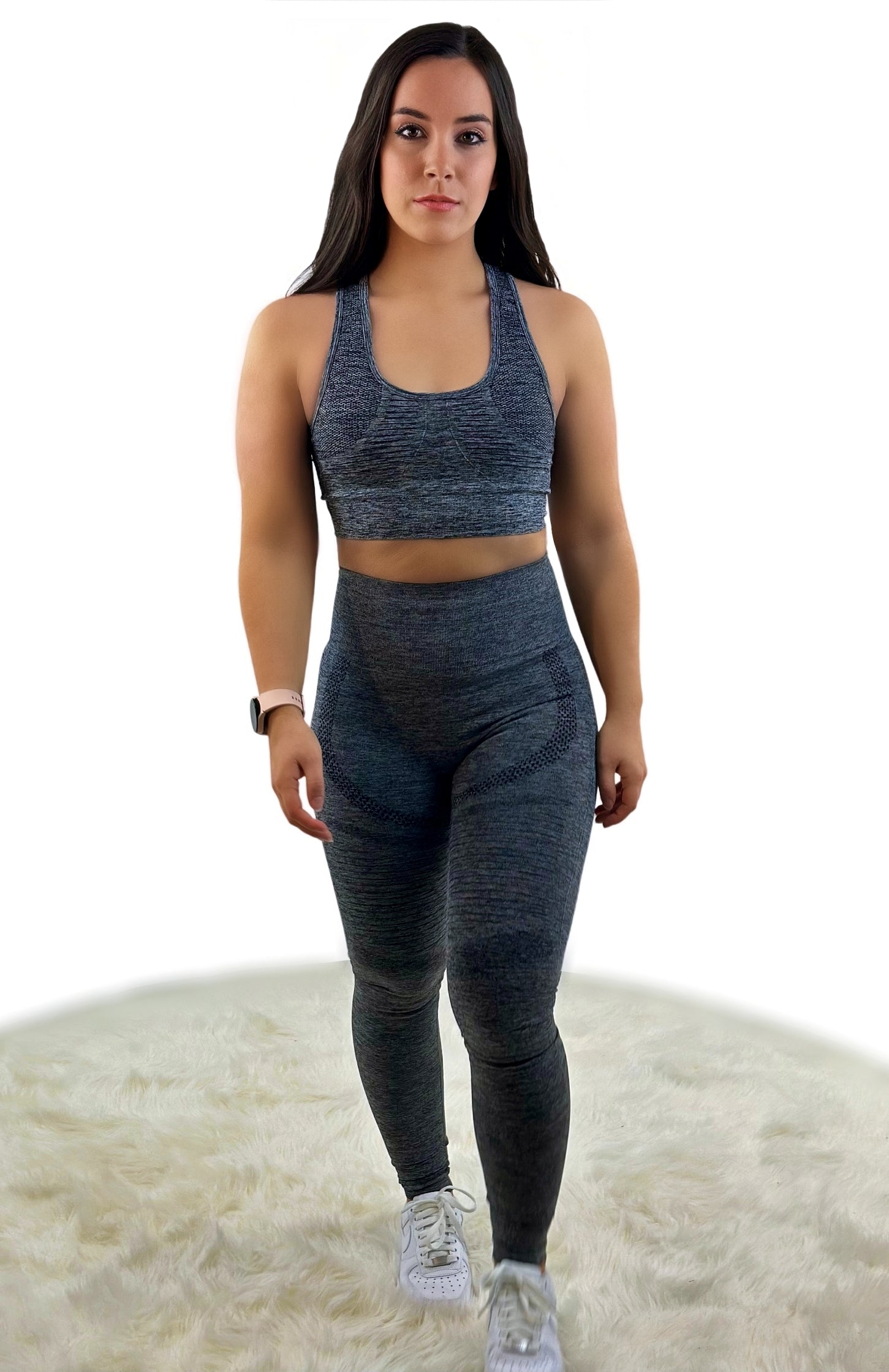 Fanatics Mesh Sport Legging – Dark Gray | Sculpting, Breathable Activewear with Mesh Panels for Performance &amp; Style