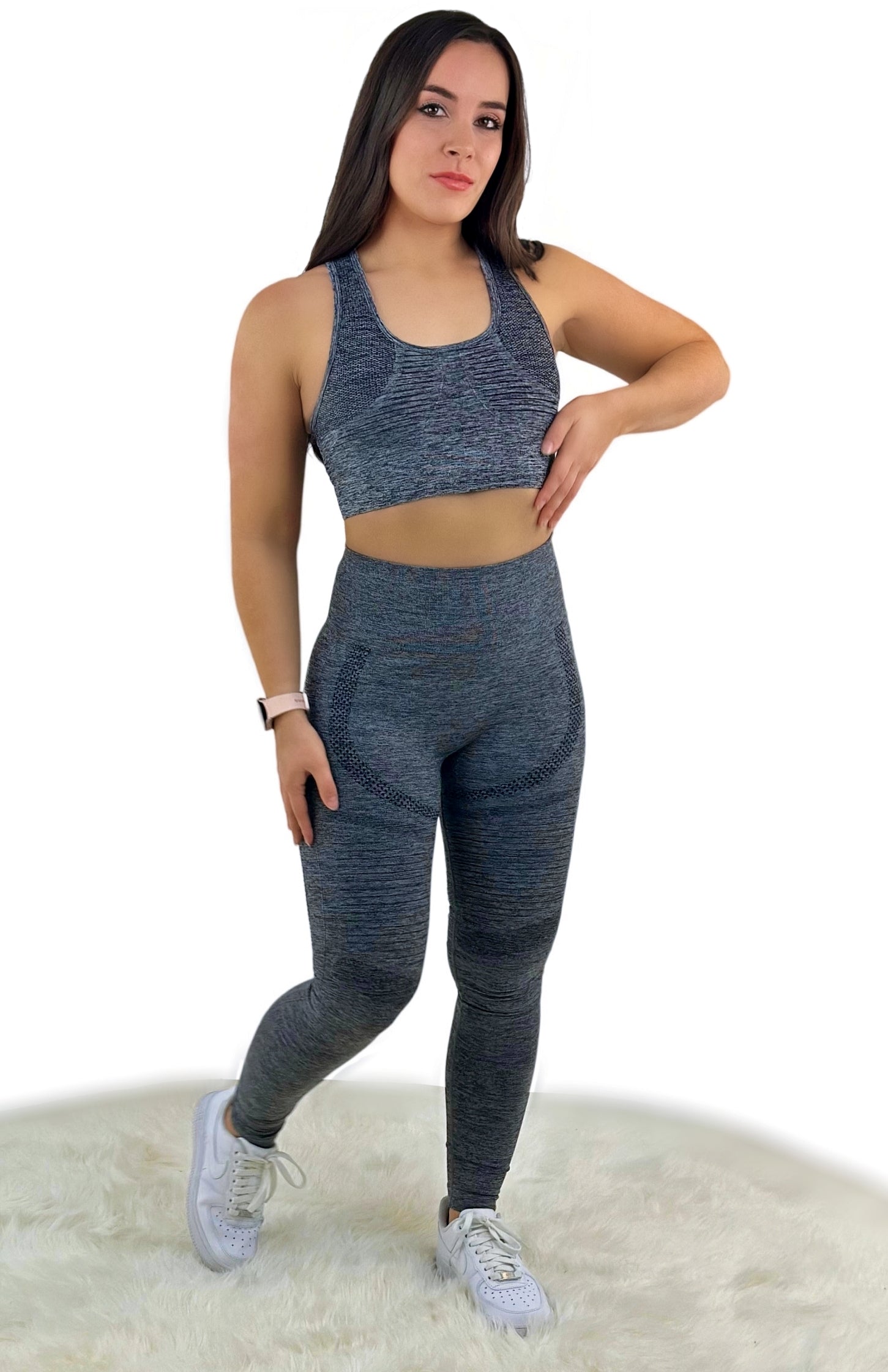 Fanatics Mesh Sport Legging – Dark Gray | Sculpting, Breathable Activewear with Mesh Panels for Performance &amp; Style
