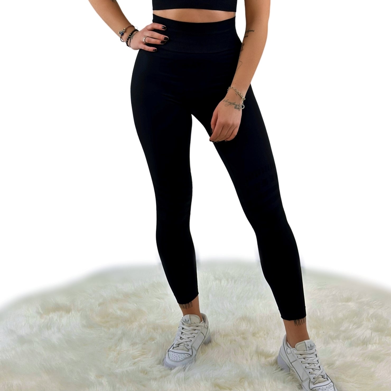 Vice Sport Leggings – Jet Black | Seamless, Sculpting Activewear for Bold Performance &amp; Everyday Style