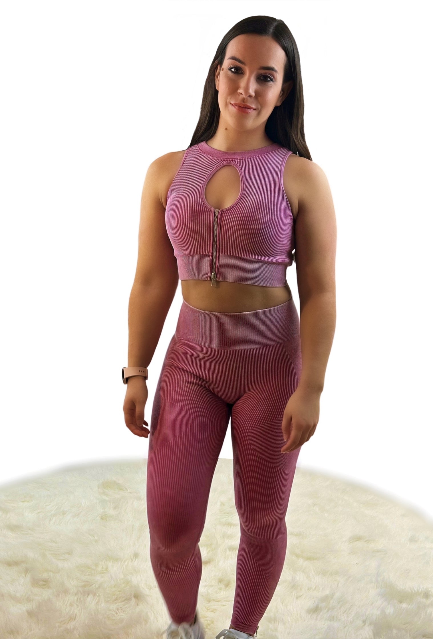 Eminence Solid Slim Legging – Wine Red | Seamless Luxury Activewear for Yoga, Fitness &amp; Athleisure