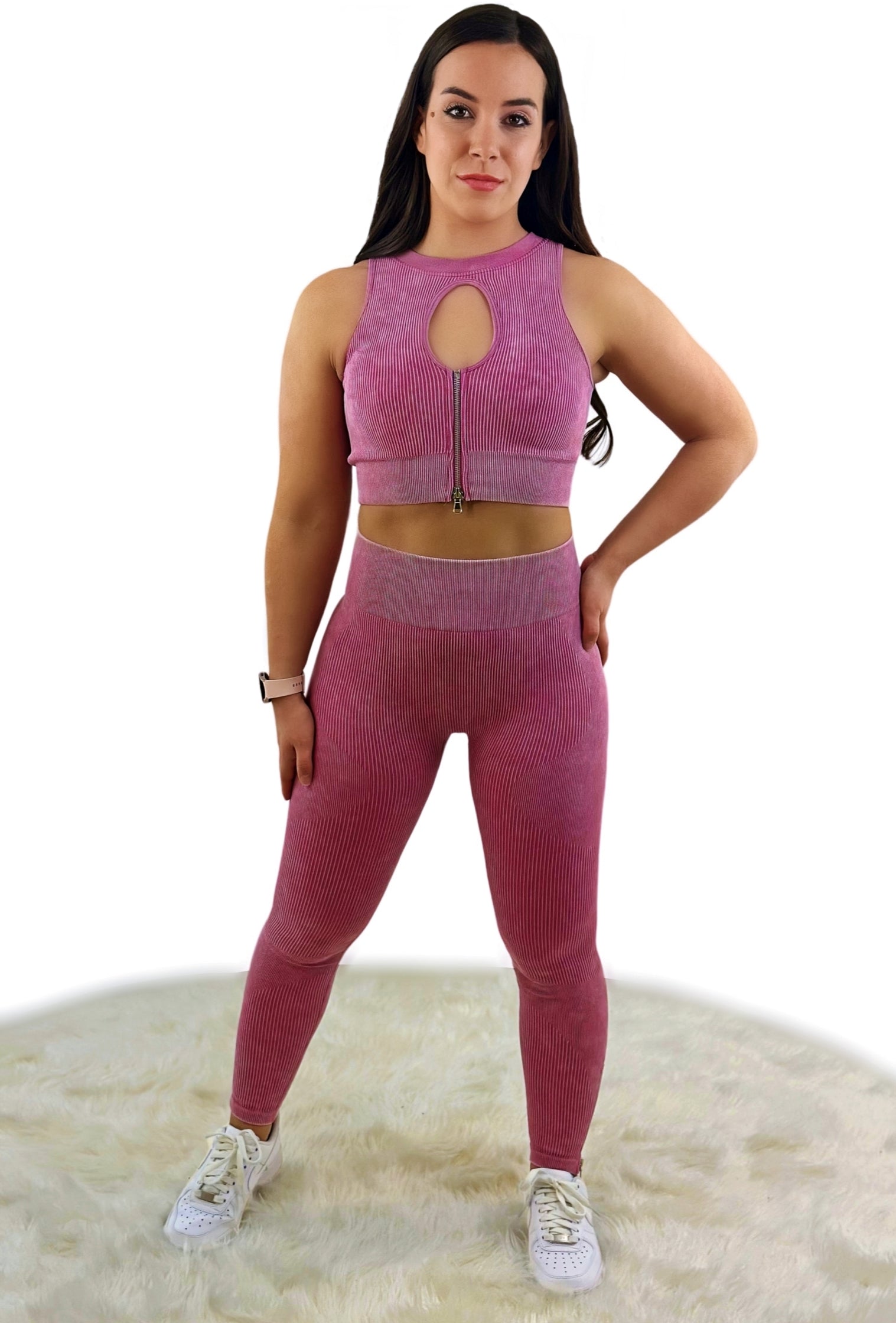 Eminence Solid Slim Legging – Wine Red | Seamless Luxury Activewear for Yoga, Fitness &amp; Athleisure