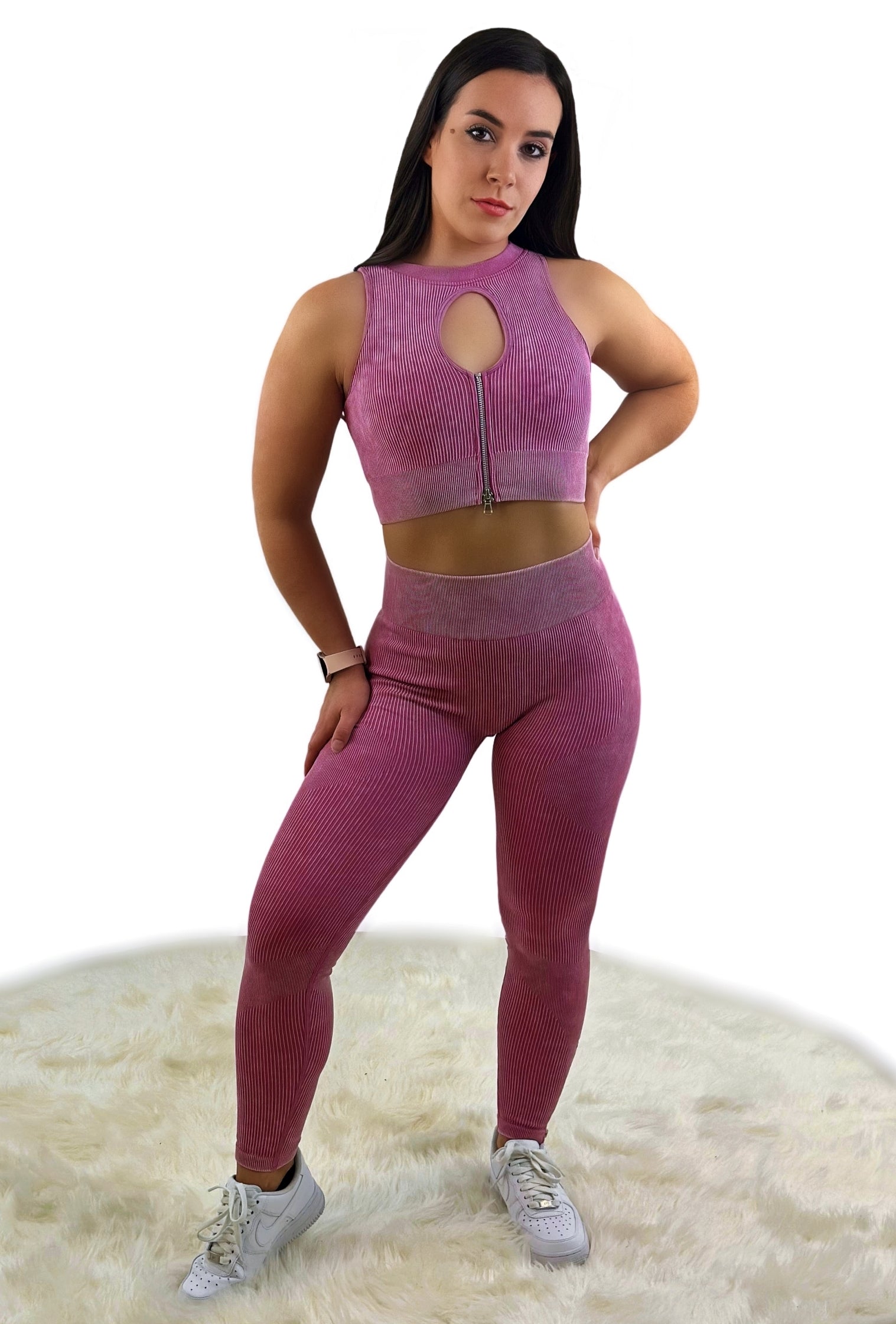 Eminence Solid Slim Legging – Wine Red | Seamless Luxury Activewear for Yoga, Fitness &amp; Athleisure