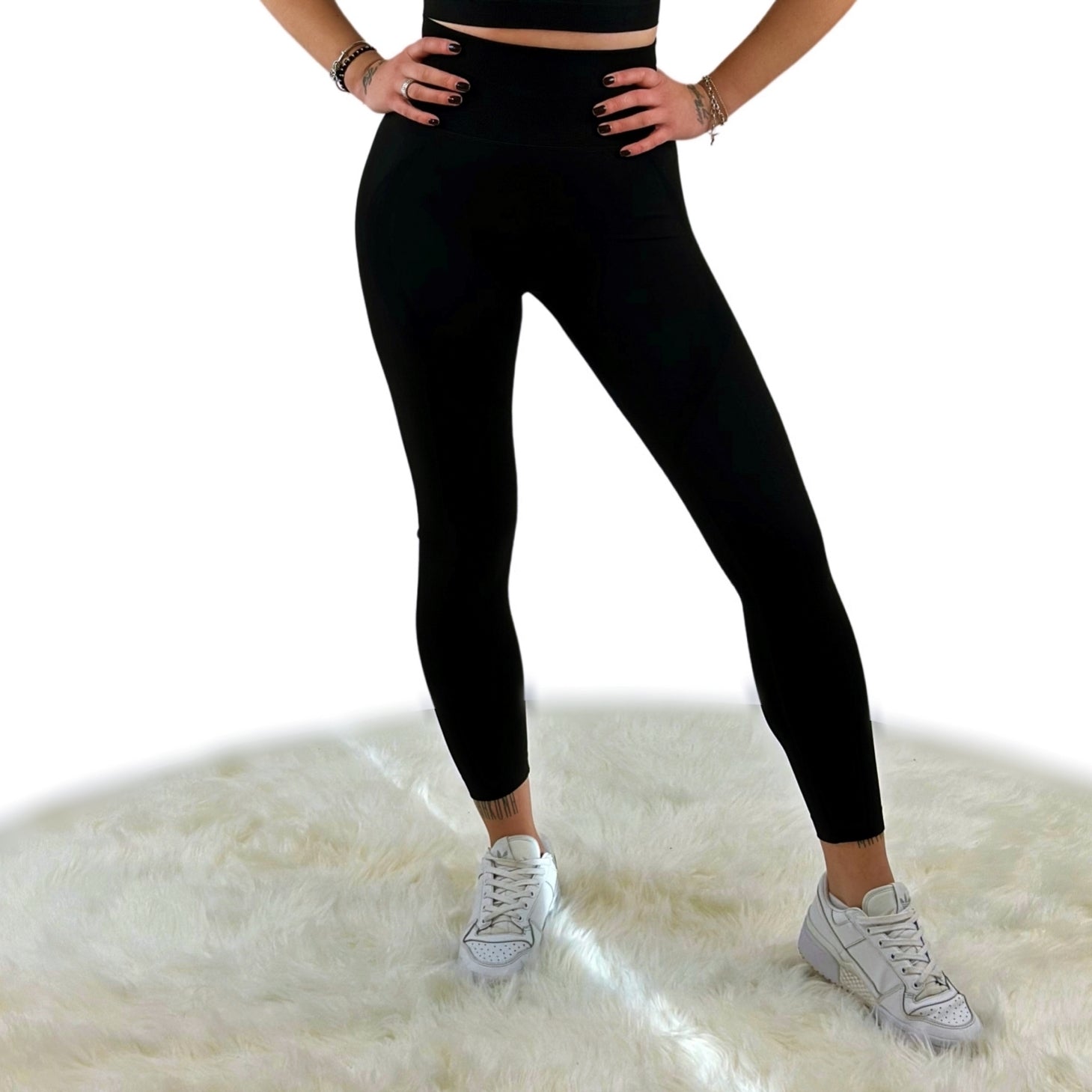 Borealis Skinny Slim Legging - Black | Breathable, Antibacterial, 4-Way Stretch Activewear for Everyday Motion