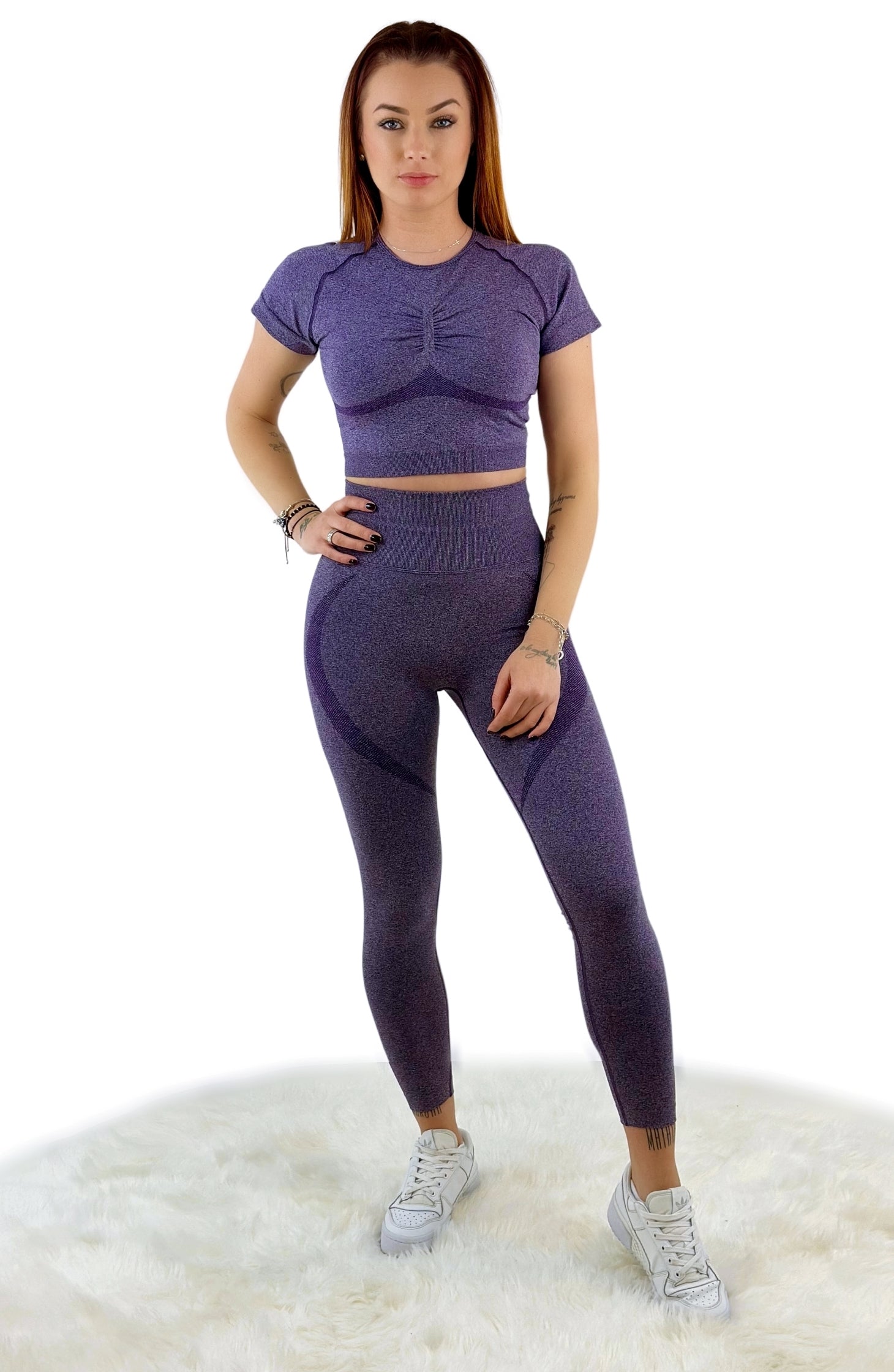 Premium Borealis Kollektion: Atmungsaktives, flexibles und leichtgewichtiges Activewear-Set für Frauen, ideal für Pilates und Hardcore-Workouts. Antibakteriell, antistatisch und aus hochwertigem Spandex/Nylon-Mix für ultimativen Komfort und Langlebigkeit