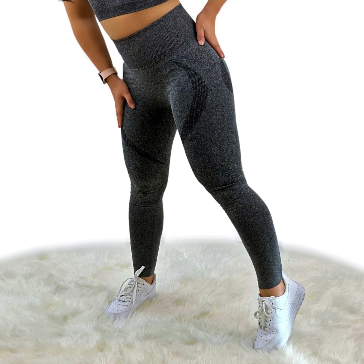 Borealis Skinny Slim Legging – Dark Gray | Breathable, Antibacterial, 4-Way Stretch Athleisure for Yoga & Fitness